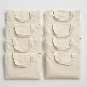 Bolsa de Mano Grande Minimalista de Lona con Diseño Geométrico, Cierre de Cremallera y Asa para el Hombro, Ideal para Compras Diarias, Marca TULIP HANDICRAFTS - Product Image 3