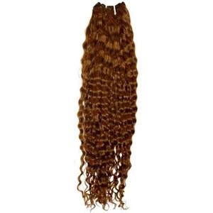 Extensiones de Cabello Remy Brasileño Premium, Rizado Marrón con Tono Cobre Intenso, Doble Trama a Máquina, Puntas Dobles, Volumen Añadido - Product Image 3