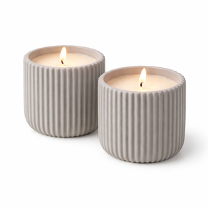 Portavelas de Cerámica Minimalista, de Una Sola Mecha, Larga Duración, Acabado Natural, Textura Suave y Duradera, Decoración Elegante para el Hogar, Opción de Regalo - Product Image 4