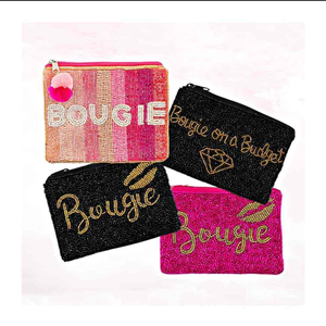 Porte-monnaie classique fait main coloré avec perles pour adolescents, portefeuille personnalisé à fermeture éclair, motif dessin animé, pochette de gros MULTI - Product Image 2