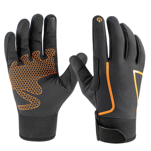 Guantes Deportivos de Invierno Unisex, Impermeables, Resistentes al Viento, Forrados de Forro Polar, Térmicos, Gruesos, de Poliéster, con Cierre de Cordón, para Ciclismo de Montaña al Aire Libre - Product Image 1