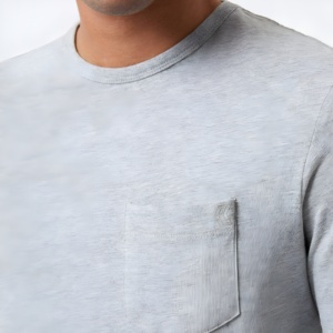 Men's <b>Waffle</b> Knit Long Sleeve T <b>Shirt</b> Two Tone Raglan Sleeve Casual Breathable Stretch Thermal Style Lightweight Activewear Tee - Product Image 4