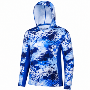 โรงงานผลิตเสื้อฮู้ดตกปลาแบบ OEM ODM พร้อมบริการพิมพ์ลายแบบ Sublimation สำหรับชุดกีฬา - Product Image 5