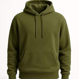 Sweat-shirts d'hiver personnalisés pour hommes en polyester/coton avec logo sur mesure, doublure polaire, poches, couleur unie, service OEM/ODM - Product Image 1