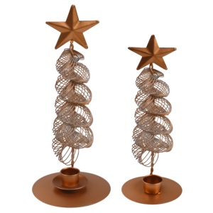 Porte-bougie classique en forme de sapin de Noël avec finition peinte à la main, décoration de Noël et design de décoration nocturne, support de bougie - Product Image 3