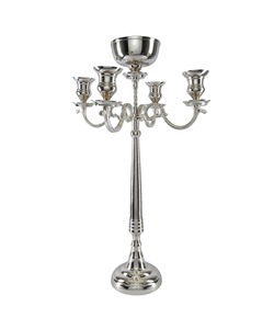 Elegant <b>Iron</b> <b>5</b> Arm Candle Holder Decorative Candelabra for Home and Wedding Decor At Best Price - Product Image 1