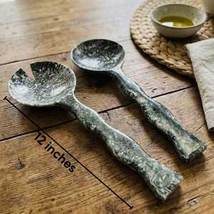 High Quality Resin Salad Serving Spoon <b>Set</b> Durable Kitchen Accessories Wholesale - Product Image 5