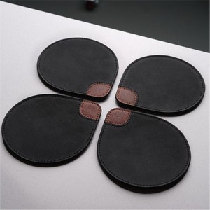 Posavasos de Cuero Marrón Oscuro de Lujo al por Mayor, Resistentes y con Relieve, Juego de Portavasos para Decoración de Hogar, Bar y Restaurante - Product Image 6