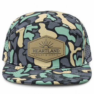 Custom 7 Panel Duck <b>Camo</b> Trucker Hat Woven Patch Logo Snapback <b>Cap</b> Wholesale Vietnam Manufacturer OEM ODM Hunting <b>Cap</b> Factory - Product Image 5