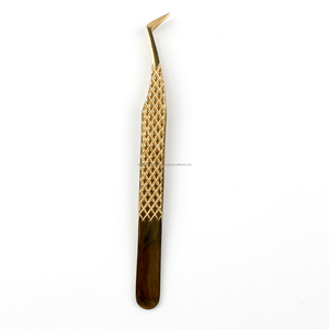 Pince à épiler professionnelle de luxe anti-acide en acier inoxydable 2026, avec logo personnalisé, pointe fine, outils d'extension de cils artificiels - Product Image 3