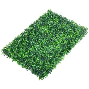 24 Pannelli di Siepe Artificiale UV in Bosso, 60x40 cm, 4 cm di Spessore, Muro Verde in Erba Sintetica, Sfondo per Parete in Erba Artificiale - Product Image 3
