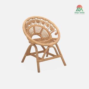 Chaise en rotin artisanale pour enfant, siège pour bébé garçon et fille, faite à la main, pour chambre d'enfant - Product Image 1