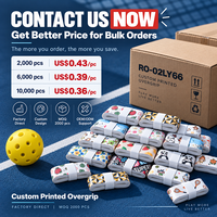 Bande adhésive plate en PU personnalisée avec impression, personnalisation du logo OEM ODM pour accessoires de raquettes de tennis, badminton et pickleball
