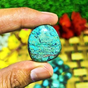 Piedras de crisocola natural pulidas, cristal curativo de crisocola azul verdoso para Reiki, meditación, energía, decoración, venta al por mayor - Product Image 2