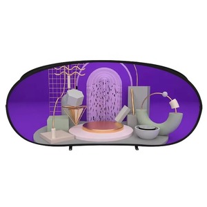 Support de sac de plage personnalisé avec logo et bannière ovale pop-up pour événements sportifs, fêtes sur la plage, publicité et drapeaux promotionnels - Product Image 2