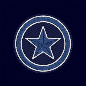 Parche Masónico Personalizado de Estrella Cuadrada de Oro, Insignia Masónica Bordada Redonda Azul, Aplique de Regalia Masónica Hecho a Mano - Product Image 4