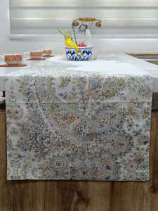 Camino de Mesa Lavable Hecho a Mano con Diseño Paisley Digital en Color Personalizado, 100% Algodón, de Alta Calidad, 16'' X 72'', Superventas - Product Image 2