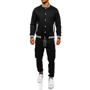 Ropa deportiva 100% de algodón cómoda para hombre, chándales ecológicos al por mayor para correr, para ejercicio de Primavera al aire libre, Fitness de talla grande - Product Image 4