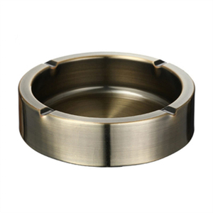 Golden Finished Metal Classic Customized Design Customized Shape Desktop <b>Ashtray</b> for Home And Office Desktop Use - Product Image 5