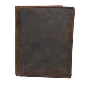 Men's Vintage Brown Genuine Leather <b>Trifold</b> <b>Wallet</b> Handmade Fold Closure Short Daily Use Horse Grain Finish Open Polyester 2026 - Product Image 6