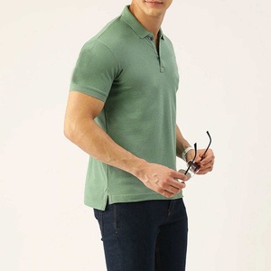 Camiseta de Polo de Golf 100% Algodón Piqué con Logotipo Bordado Personalizado, Ajustada, para Hombre, con Cuello y Puños Acanalados - Product Image 4