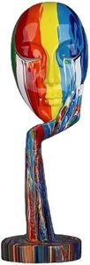 Contemporary Resin Handicraft Artistic Sculpture Art <b>Figure</b> Hand Holding Face Decorative Tabletop Statue for Living Room Home - Product Image 2