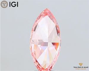 เพชร CVD ผลิตในห้องปฏิบัติการ 2.50 กะรัต ทรงมาร์ควิส ใบรับรอง IGI สีชมพูแฟนซีสดใส ความสะอาด VVS2 สำหรับจี้เพชรเม็ดเดี่ยวสุดหรู - Product Image 6