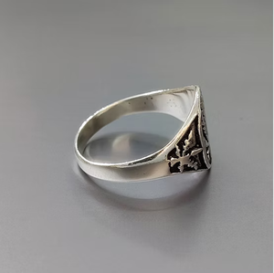 Anillo de Plata Hecho a Mano con Hoja de Plata, Anillo de Plata de Ley 925 Unisex, Joyería para Uso Diario, Regalo Perfecto para Cualquier Ocasión - Product Image 3