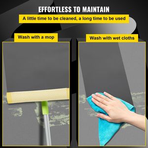 Pavimento da Ballo Portatile 6.6x9.8ft, Spessore 0.06in, in PVC Vinilico Nero/Grigio Reversibile, Antiscivolo, Pavimentazione in Plastica - Product Image 6