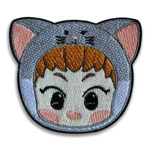 Patchs brodés en tissu sergé personnalisés à coudre, en dentelle tissée, à la mode et bon marché, pour la vente en gros - Product Image 2