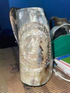 Handmade Eco-Friendly Viking Buffalo Horn Drinking Mug Natural Shape Animal Modern <b>Beer</b> Coffee Home Decor Collectible Gift - Product Image 5