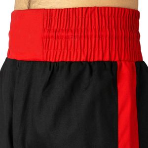 Pantalon de combat professionnel à rayures rouges épaisses, pantalon de kickboxing, pantalon d'entraînement MMA, équipement d'arts martiaux, taille élastique large, bas en satin - Product Image 4