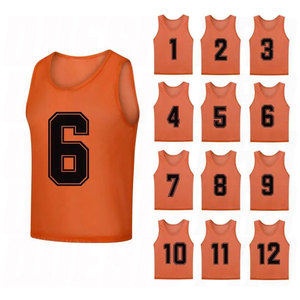 <b>Soccer</b> Pinnies Custom Team Name Unisex Adult Quick Drying Sports Vest Training Bib Breathable Lightweight Mesh Practice Jersey - Product Image 5