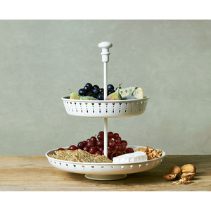 Oriental 2 Tier Metal <b>Cake</b> <b>Stand</b> ith Handle Dessert Display Rack <b>for</b> Wedding Party Birthday Cupcake Display <b>Stand</b> On <b>Sale</b> - Product Image 1