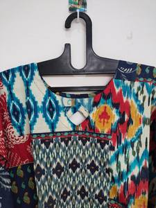 Robe kaftan en coton bohème artisanale pour festival, tenue de plage légère indienne - Product Image 4