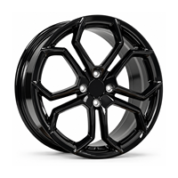 Jantes forgées hexagonales à 5 branches, 18-22 pouces, peinture noire brillante, 5x112 5x114.3 VIW-166 pour BMW Audi Mercedes-Benz