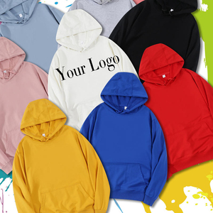 Hot Cotton Spandex Hoodies Blank <b>Thick</b> Fleece Heavyweight Custom Logo Oversized Hoodies Men's Hoodies & Sweatshirts - Product Image 1