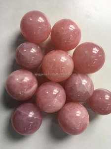 Esfera de cuarzo rosa natural tallada, venta completa de piedras preciosas para curación de Reiki, piedra decorativa metafísica, Recuerdo/mascota - Product Image 3