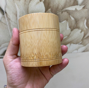 Tubo de caja de té de bambú ecológico al por mayor | Recipiente de almacenamiento de té Premium - Product Image 4