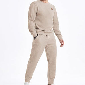 Servicio Personalizado OEM, Ropa de Invierno para Hombre, Transpirable, Lisa, Teñida, con Patrón Sólido, Talla Grande para Adultos, Conjunto Deportivo Informal para Exteriores, Diseño 2 en 1 - Product Image 2