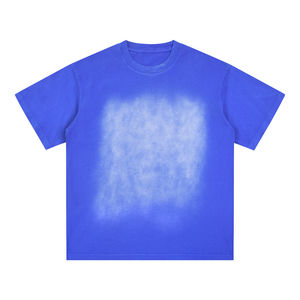 Camiseta Vintage Personalizada con Efecto Desgastado y Decolorado por el Sol, 220g, 100% Algodón, Corte Holgado Oversize, Lavado Ácido, Costura Simple, Antiarrugas, Estilo Urbano - Product Image 1