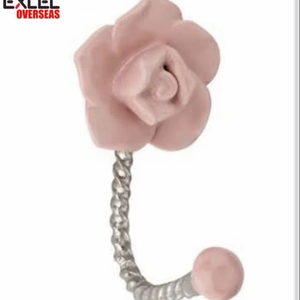 Gancho de cerámica para sombreros y abrigos con diseño de mango, instalación estándar en puertas, precio al por mayor - Product Image 1