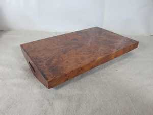 Large Handmade Wooden Tray Made From Burl Thuya Wood Decorative Serving Tray With Handles <b>Rustic</b> Tray For <b>Coffee</b> <b>Table</b> Gift - Product Image 3