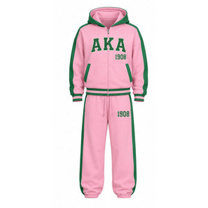 Survêtements Alpha Kapa Alpha en gros, vêtements de sport personnalisés pour sororités, fabricant de tenues d'entraînement deux pièces - Product Image 5