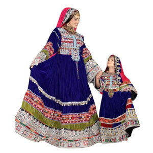 sachin and babi light blue dress Traditional Afghani Dress