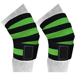 Pols Elleboog Knie Wraps Elastische Bandjes Brace Ondersteuning Protector Voor Gewichtheffen Workout Bodybuilding Gym Fitness