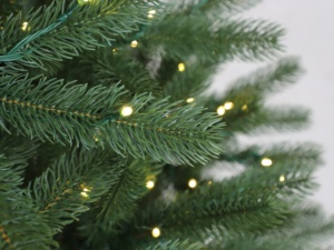 Sapin de Noël Artificiel 1,5-3 m Pré-éclairé LED Blanc Chaud, Forme Pleine Articulée, Arbre de Noël d'Intérieur Robuste et Durable - Product Image 3