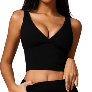 Ropa Deportiva al por Mayor, Sujetador Deportivo Corto, Premium, Cómodo, Elástico, Transpirable, de Alta Sujeción, para Gimnasio y Entrenamiento - Product Image 4