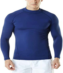 Lightweight Quick Dry Breathable Rash Guard High Quality Customized Logo Printing Rash Guard Men Custom Logo Men Long Sleeves - Product Image 1