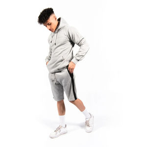 Conjunto Deportivo Personalizado de Alta Calidad, Dos Piezas, Sudadera con Capucha y Pantalones Cortos de Felpa, Unisex - Product Image 5